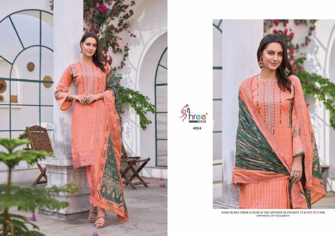 Bin Saeed Lawn Collection Vol 4 By Shree Cotton Salwar Suits Catalog